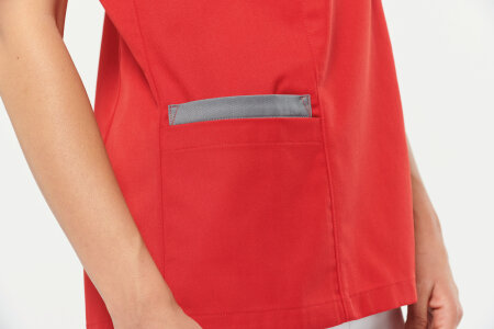 Damen-Knöpfkasack Nikita, Farbe: rot, Größe: XS