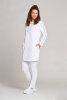 Damen-Sweatkleid Simone, Farbe: weiß, Größe: XS