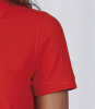 Damen Pique-Polshirt inkl. Stick oder Druck Ihres Logos oder Schriftzugs auf der Brust (einseitig), tailliert geschnitten, Farbe: rot, Größe: XS