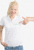 Druck auf der Brust von Poloshirts