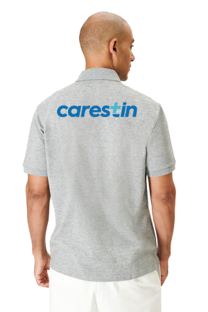 Druck auf dem Rücken von Poloshirts