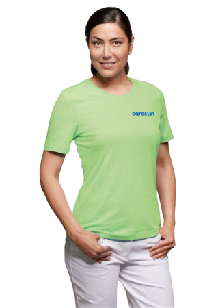 Stick auf der Brust von T-Shirts