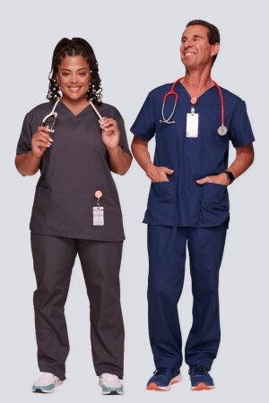 Unisex-Set WWE530c, Farbe: weiß, Größe: XXS