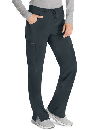 Mid Rise Straight Leg Drawstring Pant