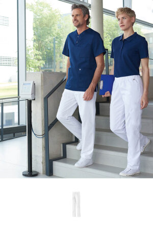 Fair produzierte Unisex Bundhose Malis, Farbe: weiß (100% Baumwolle), Größe: 3XLn