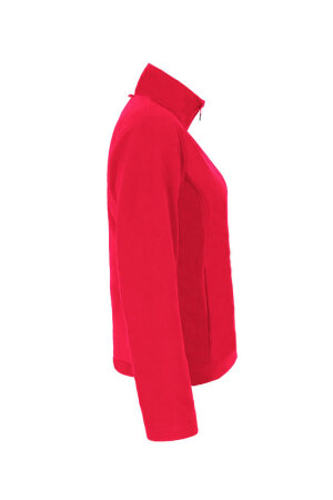 Fleece Jacke Roberta, tailliert geschnitten, Farbe: rot, Größe: L