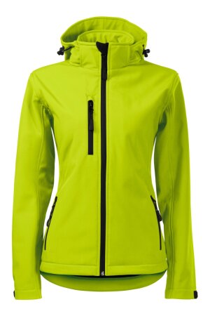 Softshelljacke Varissa, tailliert geschnitten, Farbe: lime, Größe: XS