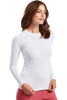 Damen Stretchshirt Langarm Move, Farbe: weiß, Größe: XS
