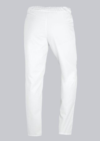 Fair produzierte Unisex Bundhose Jayden, weiß, Mischgewebe, Größe:  2XS, Beinlänge: Normal