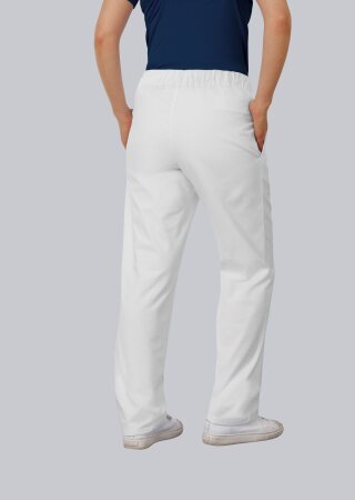 Fair produzierte Unisex Bundhose Jayden, weiß, Mischgewebe, Größe:  S, Beinlänge: Normal