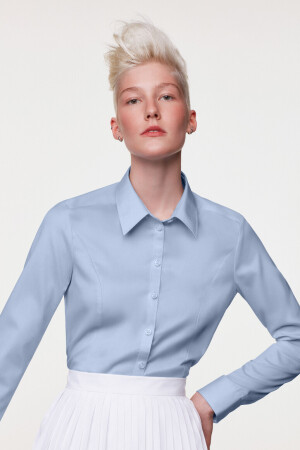 Bluse Business von Hakro, Farbe: himmelblau, Größe: 2XS