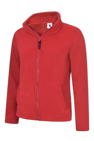 Fleecejacke Wilma, tailliert geschnitten, Farbe: rot, Größe: XS