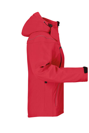 Ladies´ Winter Softshell Jacket von James&Nicholson, Farbe: Red, Größe: L